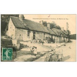 58 RINCIEUX. Chaumières et Tisseuse au rouet 1908. Saint-Martin-du-Puy