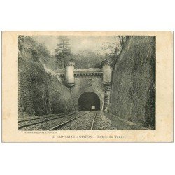 carte postale ancienne 58 SAINCAIZE-LE-GUETIN. Entrée du Tunnel ligne du Chemin de Fer