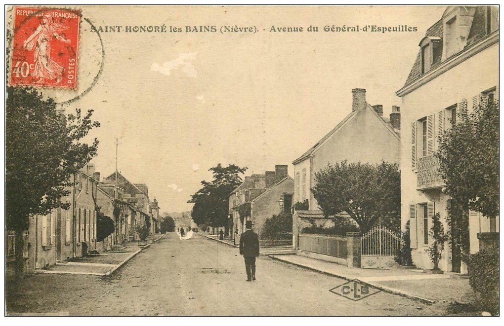 58 SAINT-HONORE-LES-BAINS. Avenue du Général d'Espeuilles 1927
