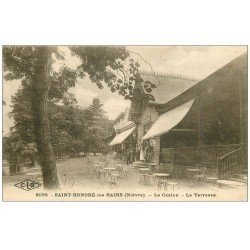 carte postale ancienne 58 SAINT-HONORE-LES-BAINS. Casino la Terrasse 1926
