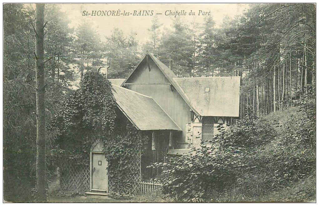 carte postale ancienne 58 SAINT-HONORE-LES-BAINS. Chapelle du Parc