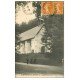carte postale ancienne 58 SAINT-HONORE-LES-BAINS. Chapelle du Parc 1923 animation