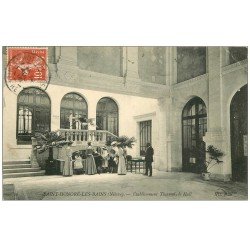 carte postale ancienne 58 SAINT-HONORE-LES-BAINS. Etablissement Thermal 1908 le Hall