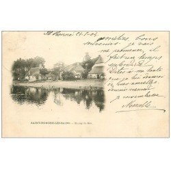 carte postale ancienne 58 SAINT-HONORE-LES-BAINS. Etang du Seu 1904