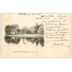 carte postale ancienne 58 SAINT-HONORE-LES-BAINS. Etang du Seu 1904