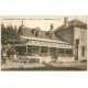 carte postale ancienne 58 SAINT-HONORE-LES-BAINS. Hôtel De la Poste Pompe à Essence Standard Café Restaurant Bière Saint-Nicolas