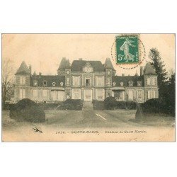 carte postale ancienne 58 SAINT-SAULGE. Château Saint-Martin 1909