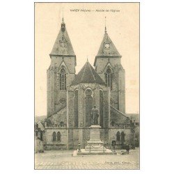 58 VARZY. Abside de l'Eglise animation 1913