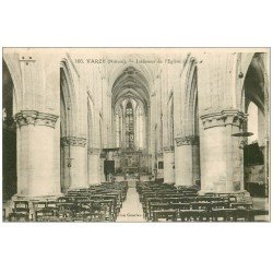 carte postale ancienne 58 VARZY. Intérieur de l'Eglise 1934