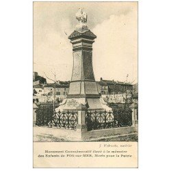 carte postale ancienne 13 FOS-SUR-MER. Monument à la mémoire des Morts pour la Patrie