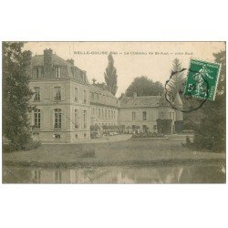 carte postale ancienne 60 BELLE-EGLISE. Château de Saint-Just 1908 petite animation