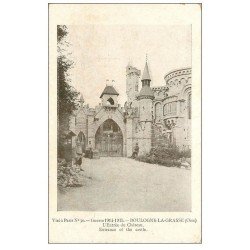 carte postale ancienne 60 BOULOGNE-LA-GRASSE. Entrée du Château Guerre 1914-18