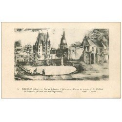 carte postale ancienne 60 BRESLES. Ancien Château