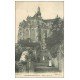 carte postale ancienne 60 CHAUMONT-EN-VEXIN. Marches de l'Eglise 1906 belle animation