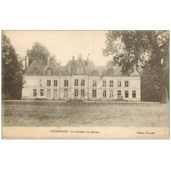 carte postale ancienne 60 CHEVRIERES. Château du Marais animation