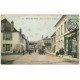 carte postale ancienne 60 CIRES-LES-MELLO. Rue de la Mairie 1906 Café du Centre. Collection Mennessier-Lafontaine