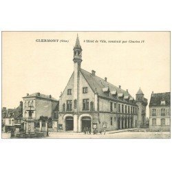 carte postale ancienne 60 CLERMONT. Hôtel de Ville