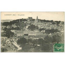 carte postale ancienne 60 CLERMONT. Vue générale 1916