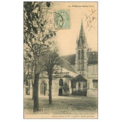 carte postale ancienne 60 CREPY-EN-VALOIS. Eglise Saint-Denis 1906