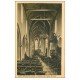 carte postale ancienne 60 CREPY-EN-VALOIS. Eglise Saint-Denis intérieur