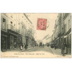 60 CREPY-EN-VALOIS. Rue Nationale Hôtel de Ville 1906