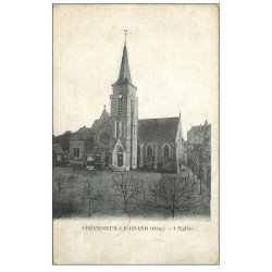 carte postale ancienne 60 CREVECOEUR-LE-GRAND. L'Eglise 1920