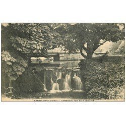 carte postale ancienne 60 ERMENONVILLE. Cascade du Pont de la Lanterne