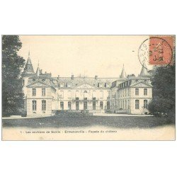 carte postale ancienne 60 ERMENONVILLE. Façade du Château 1905
