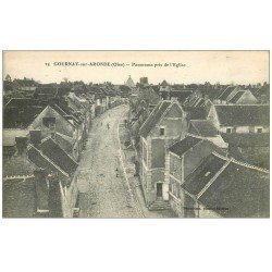 carte postale ancienne 60 GOURNAY-SUR-ARONDE. Le Village 1917