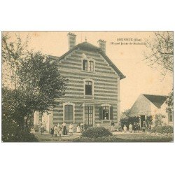 carte postale ancienne 60 GOUVIEUX. Hôpital de Rothschild 1912 animation