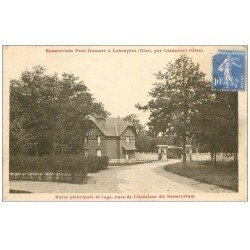 carte postale ancienne 60 LABRUYERE. Sanatorium Paul-Doumer 1936 porte et Loge