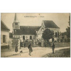 carte postale ancienne 60 MAREST-SUR-MATZ. L'Eglise 1917
