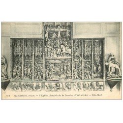carte postale ancienne 60 MAURISSEL. Retable de l'Eglise