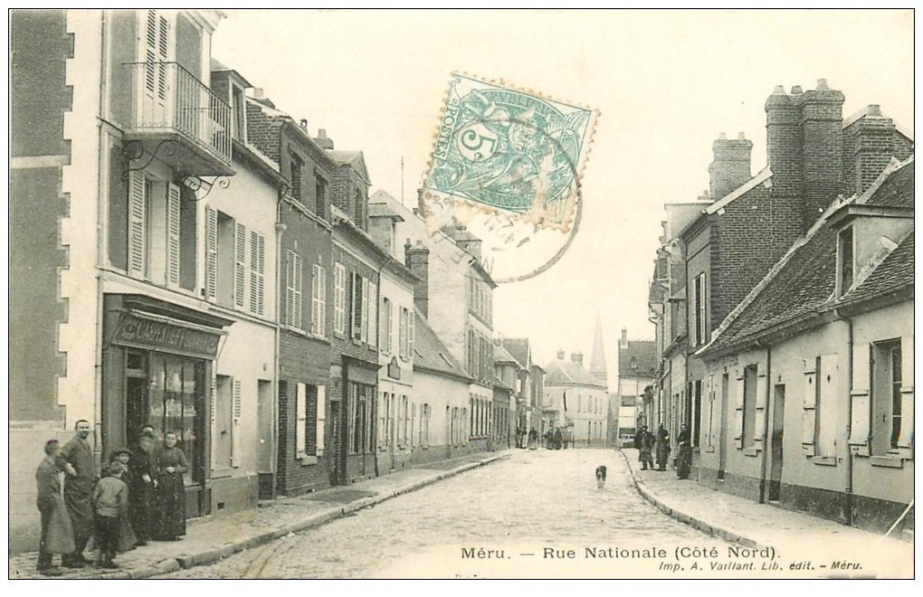 60 MERU. Commerce Carpentier rue Nationale vers 1907