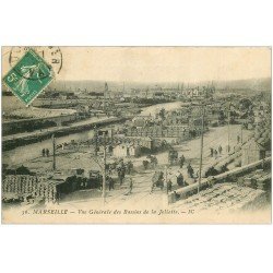 carte postale ancienne 13 MARSEILLE. Bassins de la Joliette 1910