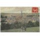 carte postale ancienne 60 MERU. Panorama 1908 avec Promeneurs