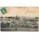 carte postale ancienne 60 MERU. Panorama 1909 avec Famille assise dans l'herbe