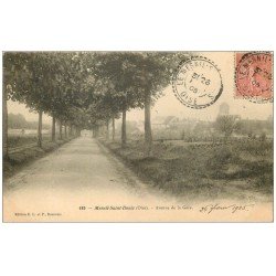 carte postale ancienne 60 MESNIL-SAINT-DENIS. Avenue de la Gare 1905