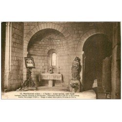 carte postale ancienne 60 MORIENVAL. Eglise. Autel