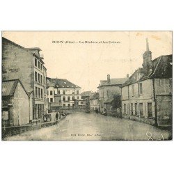 carte postale ancienne 60 MOUY. Rivière et Usines