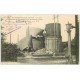 carte postale ancienne 60 NANTEUIL-LE-HAUDOIN. La Gare et le Château d'Eau bombardés 1915