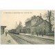 carte postale ancienne 60 NANTEUIL-LE-HAUDOIN. Train entrant dans la Gare