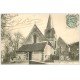 carte postale ancienne 60 NOAILLES. L'Eglise et Cimetière animation 1906