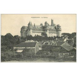 carte postale ancienne 60 PIERREFONDS. Château et fourrages pour Chevaux 1917