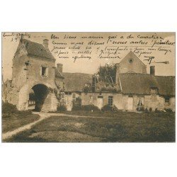 carte postale ancienne 60 PIERREFONDS. Cour Ferme de Saint-Jean au Bois 1906
