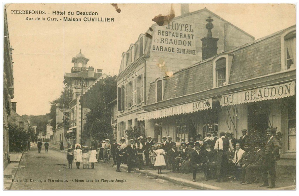 60 PIERREFONDS. Hôtel du Beaudon Rue de la Gare Restaurant