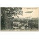 carte postale ancienne 60 PIERREFONDS. Le Raid du "" CLEMENT-BAYARD "" 1913 Mongolfière Ballon Dirigeable Zeppelin Avion
