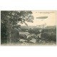 carte postale ancienne 60 PIERREFONDS. Le Raid du "" CLEMENT-BAYARD "" 1913 Mongolfière Ballon Dirigeable Zeppelin Avion
