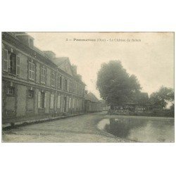 carte postale ancienne 60 POMMEREUX. Château du Bohon 1917