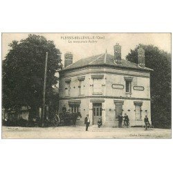 carte postale ancienne 60 POMMEREUX. Plessis-Belleville. Le Restaurant Aubry